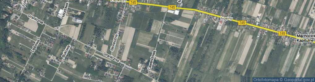 Zdjęcie satelitarne Lawendowa ul.